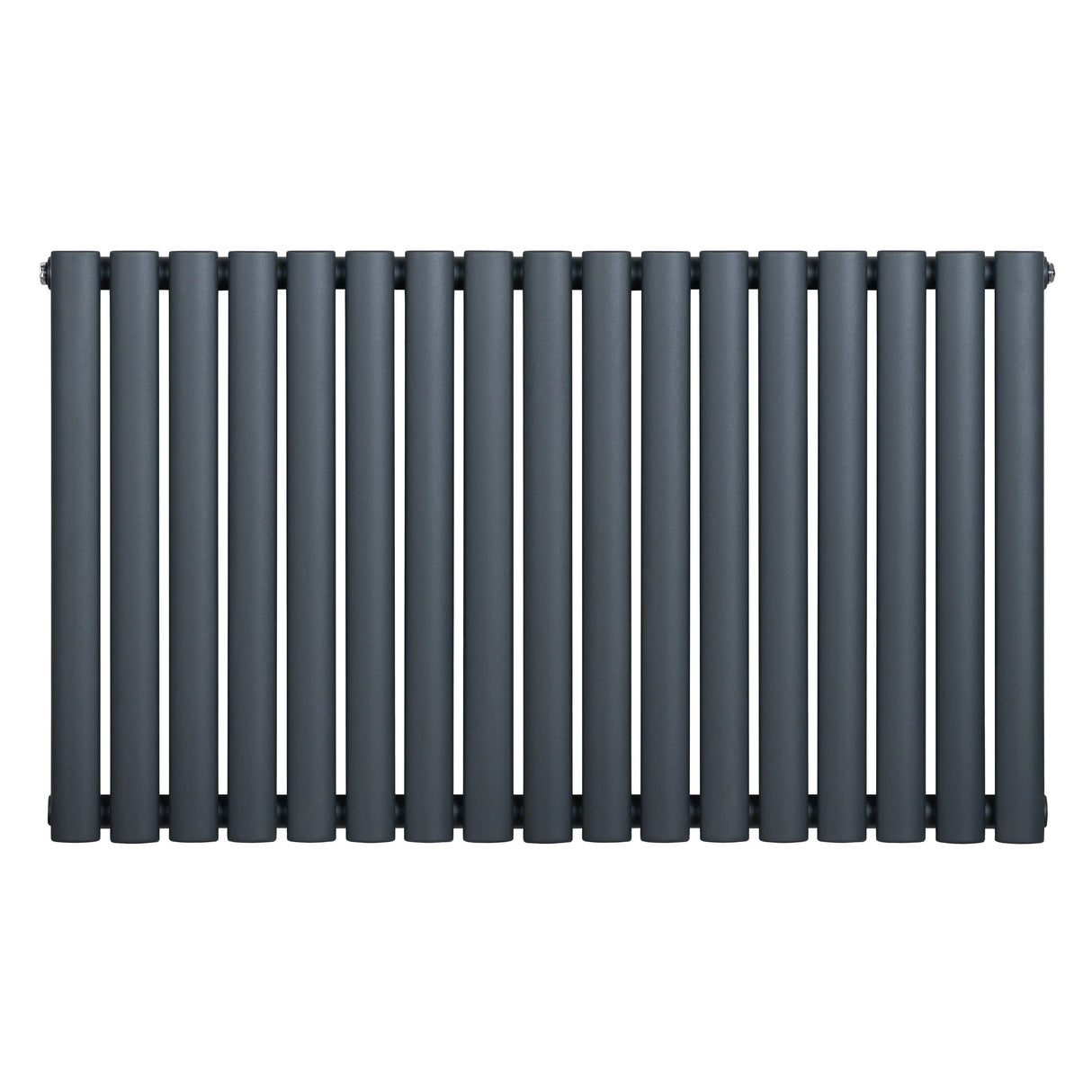 Oval Single Column Radiator - 600 x 1020mm - Anthracite Grey
