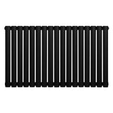 Oval Single Column Radiator - 600 x 1020mm - Black