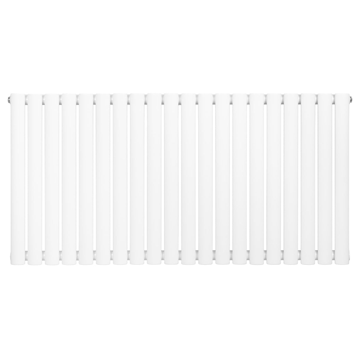 Oval Single Column Radiator - 600 x 1200mm - White