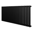 Oval Single Column Radiator - 600 x 1440mm - Black