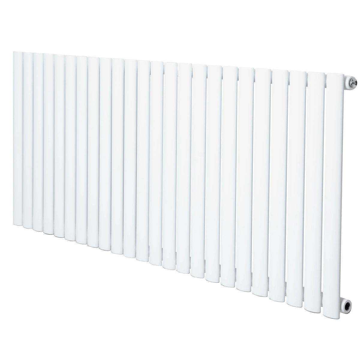 Oval Single Column Radiator - 600 x 1440mm - White