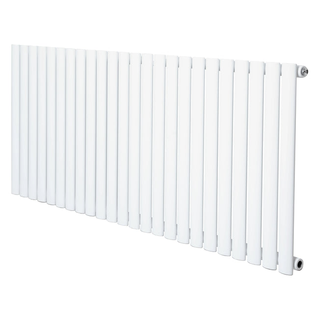 Oval Single Column Radiator - 600 x 1440mm - White