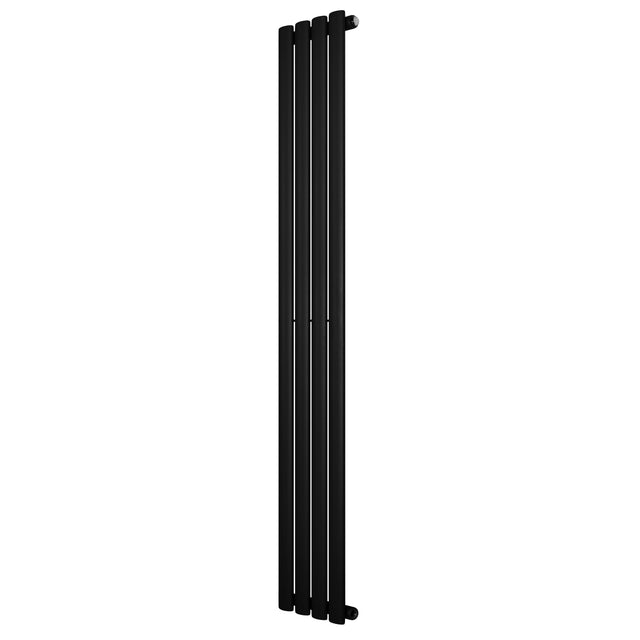 Oval Single Column Radiator - 1600 x 240mm - Black
