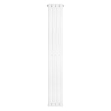 Oval Single Column Radiator - 1600 x 240mm - White