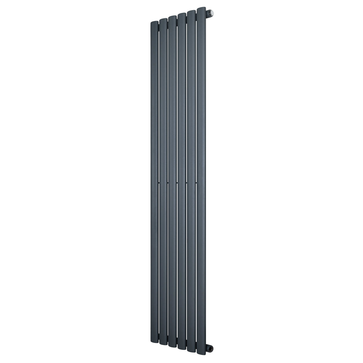 Oval Single Column Radiator - 1600 x 360mm - Anthracite Grey