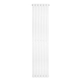 Oval Single Column Radiator - 1600 x 360mm - White