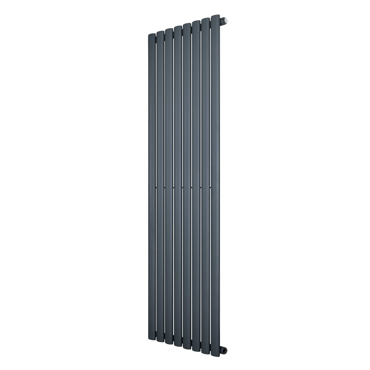 Oval Single Column Radiator - 1600 x 480mm - Anthracite Grey