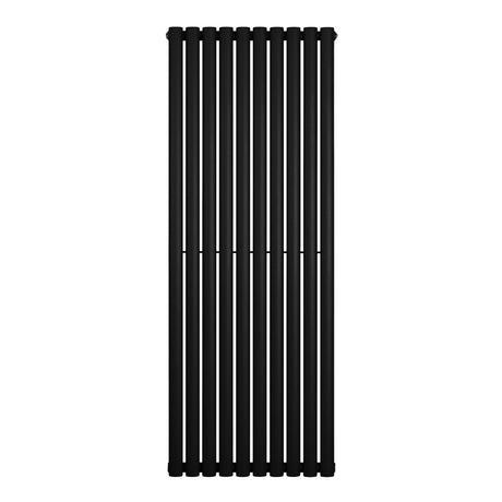 Oval Single Column Radiator - 1600 x 600mm - Black