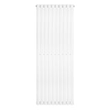 Oval Single Column Radiator - 1600 x 600mm - White