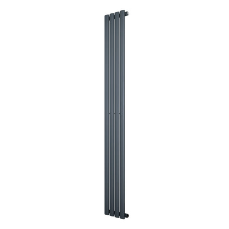 Oval Single Column Radiator - 1800 x 240mm - Anthracite Grey