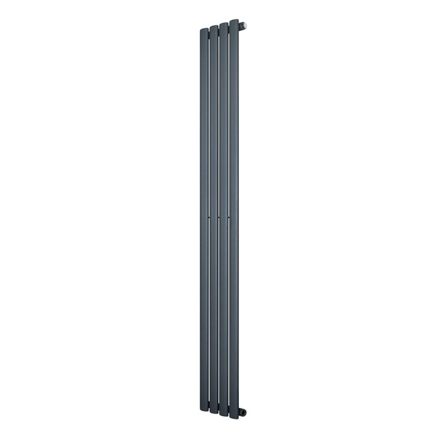 Oval Single Column Radiator - 1800 x 240mm - Anthracite Grey