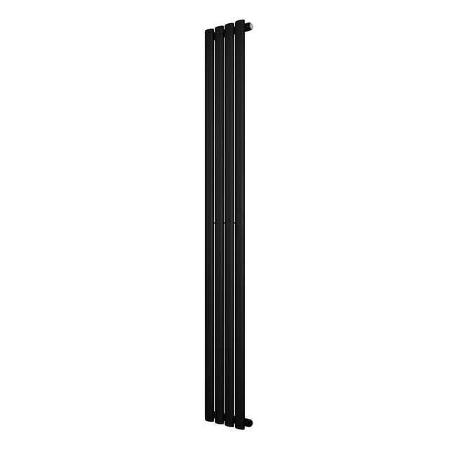 Oval Single Column Radiator - 1800 x 240mm - Black
