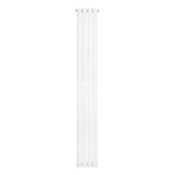 Oval Single Column Radiator - 1800 x 240mm - White