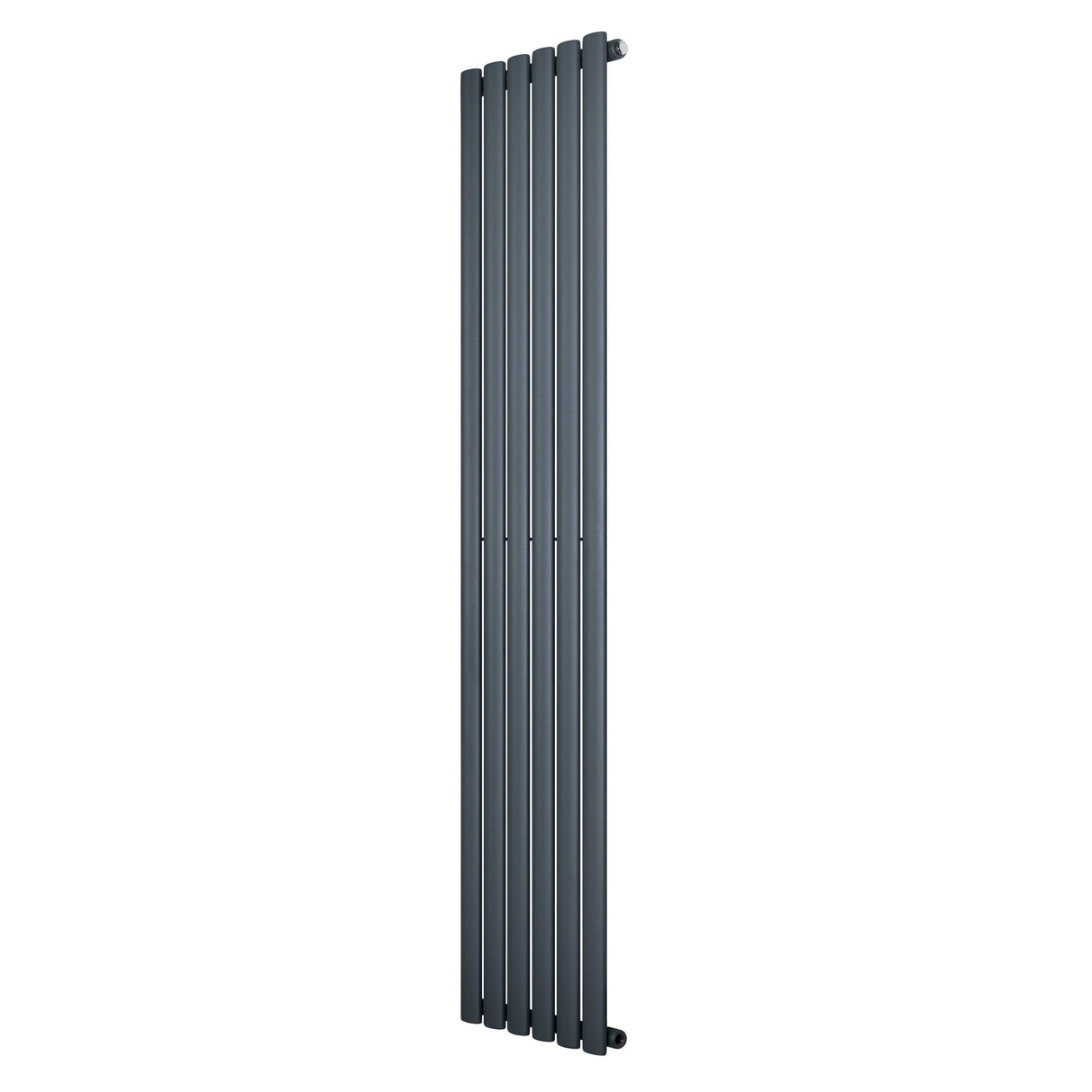 Oval Single Column Radiator - 1800 x 360mm - Anthracite Grey