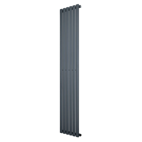 Oval Single Column Radiator - 1800 x 360mm - Anthracite Grey