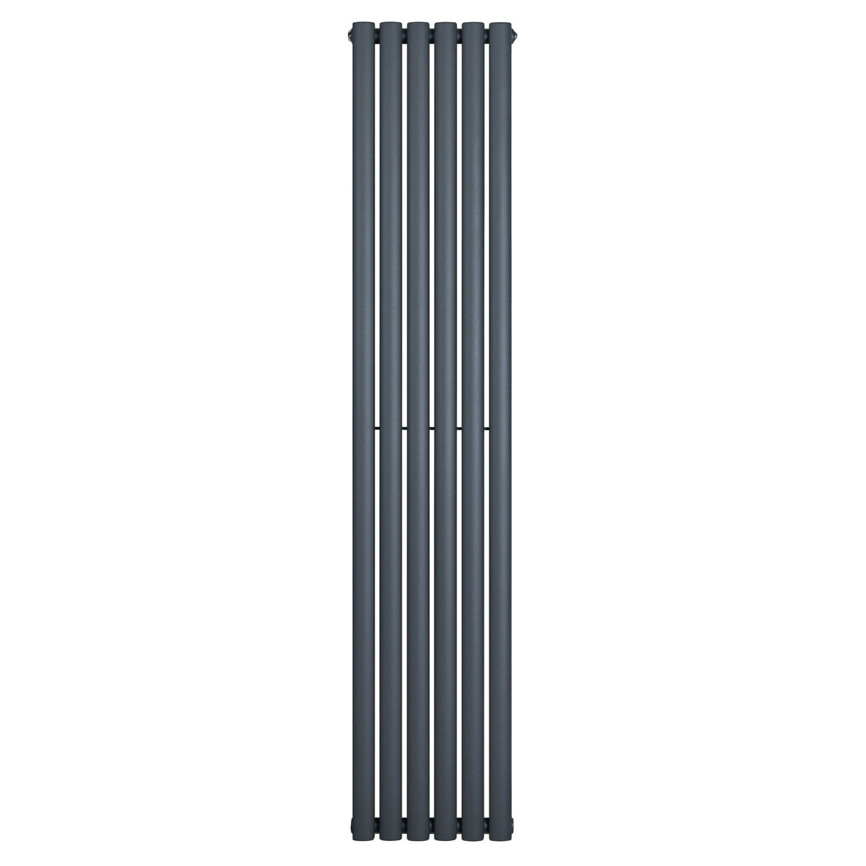 Oval Single Column Radiator - 1800 x 360mm - Anthracite Grey