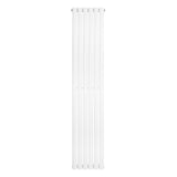 Oval Single Column Radiator - 1800 x 360mm - White