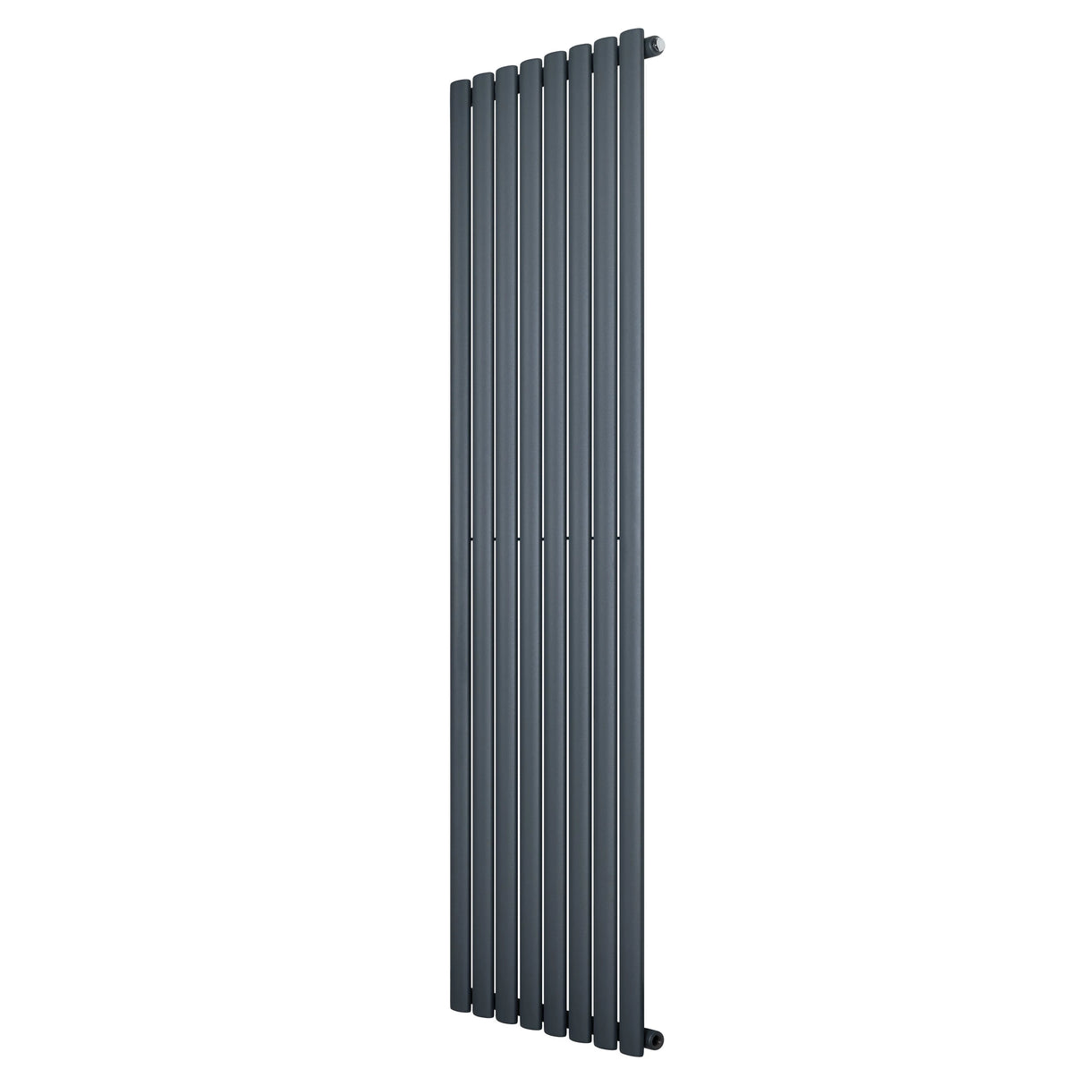 Oval Single Column Radiator - 1800 x 480mm - Anthracite Grey