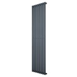 Oval Single Column Radiator - 1800 x 480mm - Anthracite Grey