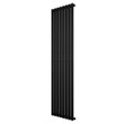 Oval Single Column Radiator - 1800 x 480mm - Black