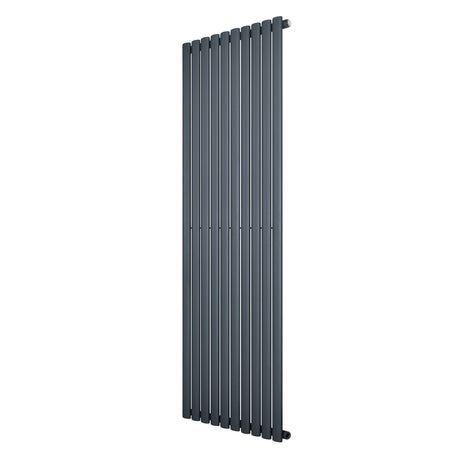 Oval Single Column Radiator - 1800 x 600mm - Anthracite Grey