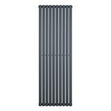 Oval Single Column Radiator - 1800 x 600mm - Anthracite Grey