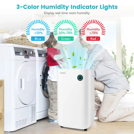 40L/Day Dehumidifier with 5 Modes and 2 Speed