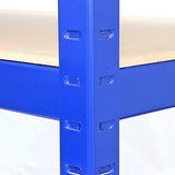 Monster Racking T-Rax Strong Storage Shelves, Blue, 120cm W, 60cm D, Set of 3