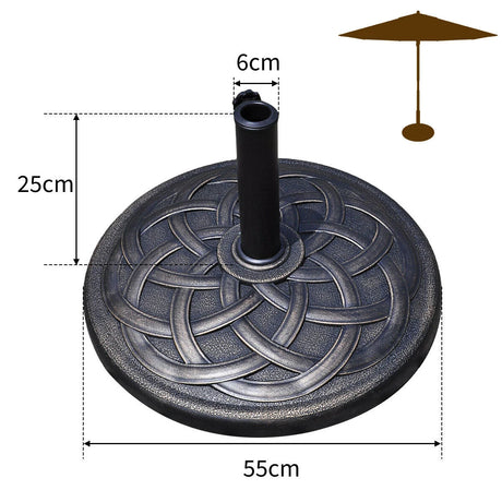 Umbrella Base Stand with Rust Free Resin for Backyard
