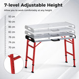 Welding table with 450 kg load capacity &amp; adjustable height Portable &amp; foldable work table