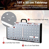 Welding table with 450 kg load capacity &amp; adjustable height Portable &amp; foldable work table
