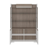 Toronto Low Glazed 2 Door Display Cabinet with Internal Shelves (Plexi Light)