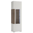 Toronto Tall Narrow Glazed Display Cabinet with Internal Shelves (Plexi Light)