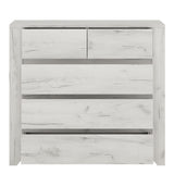Angel Package - 1 Drawer Bedside Cabinet + 2+3 Chest of Drawers + 2 Door 2 Drawer Fitted Wardrobe