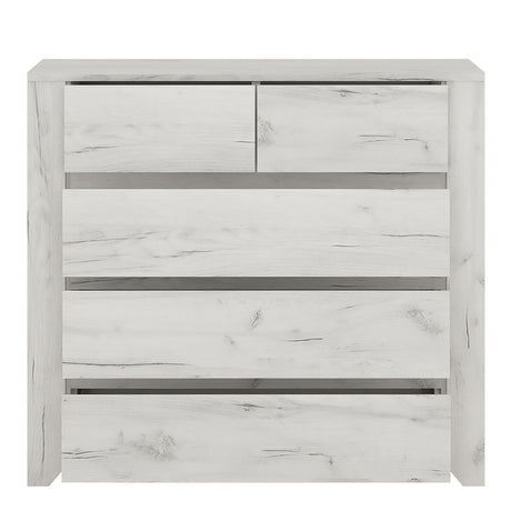 Angel Package - 1 Drawer Bedside Cabinet + 2+3 Chest of Drawers + 2 Door 2 Drawer Fitted Wardrobe