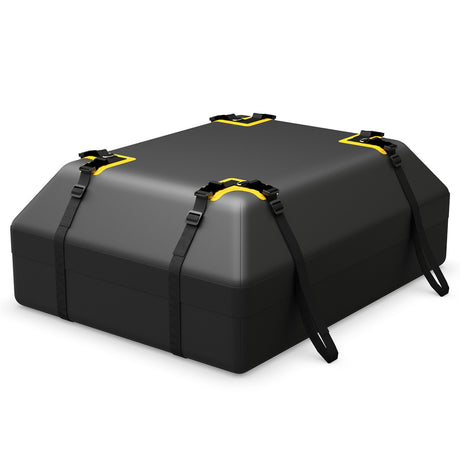 Car roof bag with 0.4 m3 volume, waterproof roof luggage bag, roof box with door hook, combination lock and non-slip mat