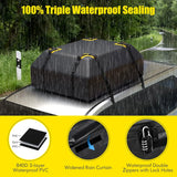 Car roof bag with 0.4 m3 volume, waterproof roof luggage bag, roof box with door hook, combination lock and non-slip mat