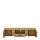 Cortina 2 Door 1 Drawer Wide TV Cabinet in Grandson Oak