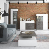 Zingaro Tall Glazed Display Cabinet Right Hand