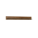 Brolo 197cm Wall Shelf in Walnut and Dark Panel Finish