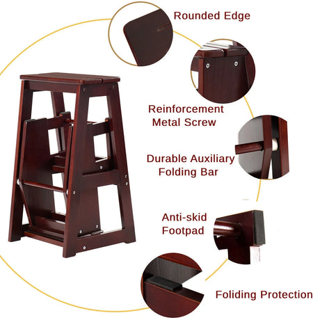 Folding Step Stool for Adults and Kids