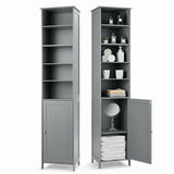 Bathroom Storage Cabinet with 5 Open Shelves for Home