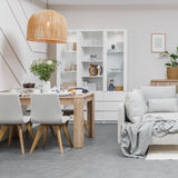 Fribo Tall 1 Door 3 Drawer Glazed Display Cabinet in White