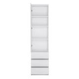 Fribo Tall 1 Door 3 Drawer Cupboard in White