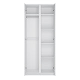 Fribo 2 door wardrobe in White