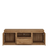 Fribo TV Cabinet 2 Doors 1 Drawer in Oak