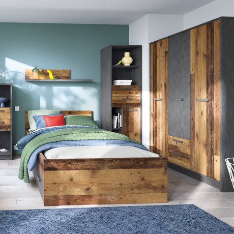 Brooklyn Single Bed 120 cm in Walnut