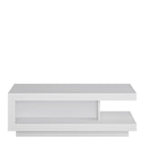 Lyon Designer Coffee Table in White and High Gloss