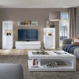 Lyon Designer Coffee Table in White and High Gloss