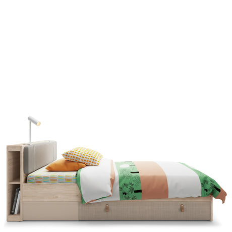 Denim 120cm Headboard Extension in Walnut